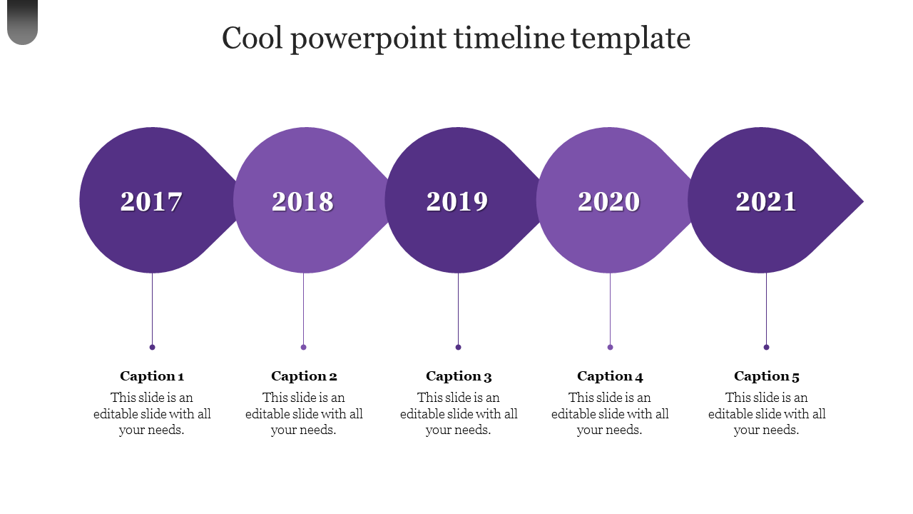 Free - Get our Predesigned Cool PowerPoint Timeline Template